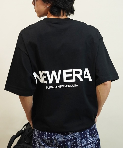 NEW ERA（ニューエラ）の「NEW ERA/ニューエラ 半袖Tシャツ バックプリント ブランドロゴ 14121850/14121851/14121852/14121853（Tシャツ/カットソー・メンズ・ブラック/ストーン/ライトブルー/ホワイト・M/L/XL/2XL）」の3枚目の写真