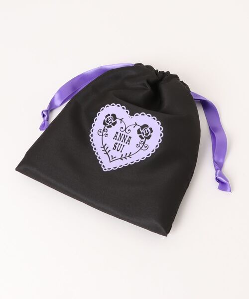 ANNA SUI(アナスイ)の「ハート&ローズ 巾着付きエコバッグ(エコバッグ/サブバッグ・レディース・パープル・FREE)」の8枚目の写真