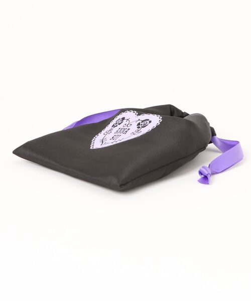 ANNA SUI(アナスイ)の「ハート&ローズ 巾着付きエコバッグ(エコバッグ/サブバッグ・レディース・パープル・FREE)」の9枚目の写真