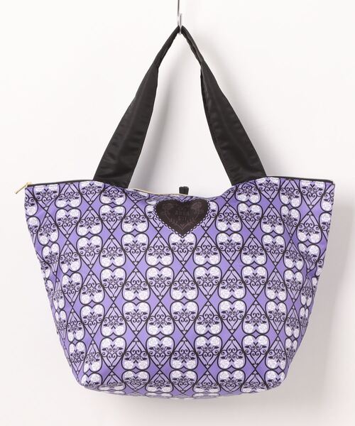 ANNA SUI(アナスイ)の「ハート&ローズ 巾着付きエコバッグ(エコバッグ/サブバッグ・レディース・パープル・FREE)」の2枚目の写真