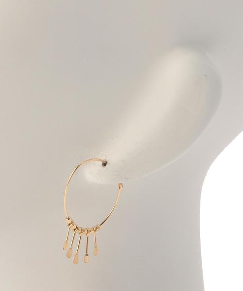 Chibi Jewels (チビジュエルズ)の「チビ ジュエルズ/chibi jewels フリンジフープ ピアス(ピアス(両耳用)・レディース・ゴールド・フリー)」の5枚目の写真