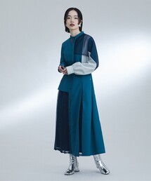 UNITED TOKYO | コントラデプリーツシャツワンピース(シャツワンピース)