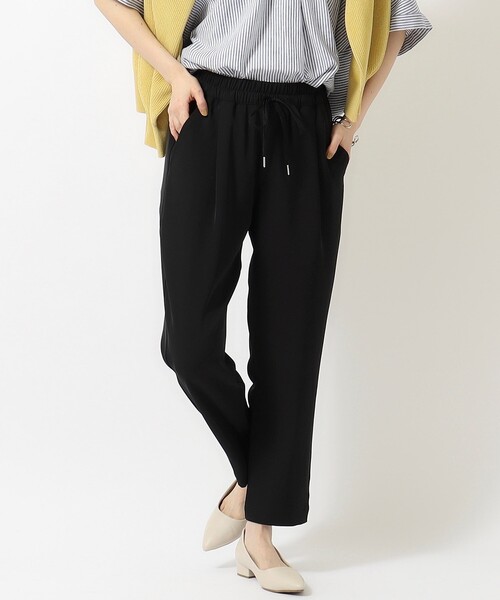 SHOO・LA・RUE（シューラルー）の「◆【SS-3L】さらさらぷるん イージーテーパードパンツ（その他パンツ・レディース・イエロー/ピンク系/カーキ/ブラック/ベージュ・05/04/01/10/02/03）」の7枚目の写真