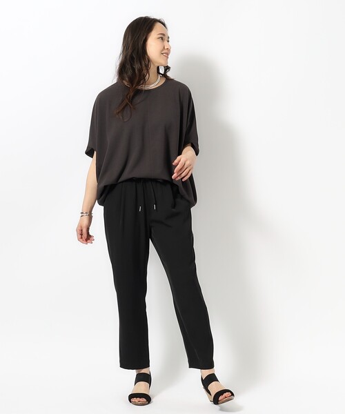 SHOO・LA・RUE（シューラルー）の「◆【SS-3L】さらさらぷるん イージーテーパードパンツ（その他パンツ・レディース・イエロー/ピンク系/カーキ/ブラック/ベージュ・05/04/01/10/02/03）」の11枚目の写真