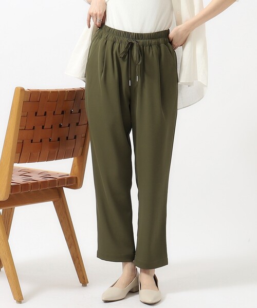 SHOO・LA・RUE（シューラルー）の「◆【SS-3L】さらさらぷるん イージーテーパードパンツ（その他パンツ・レディース・イエロー/ピンク系/カーキ/ブラック/ベージュ・05/04/01/10/02/03）」の13枚目の写真