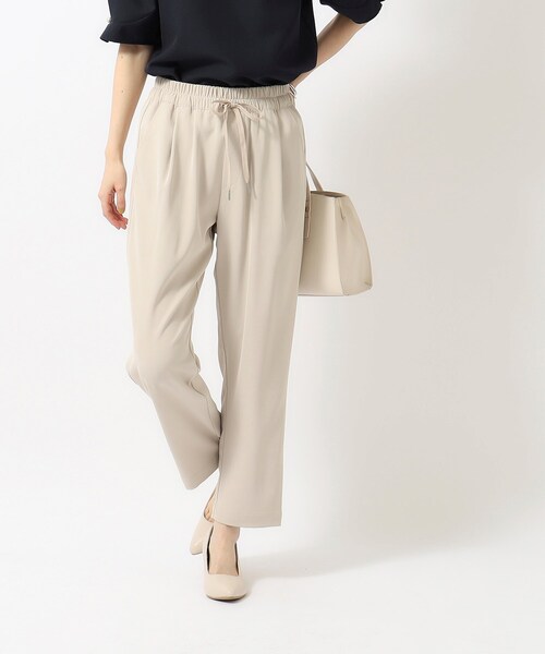 SHOO・LA・RUE（シューラルー）の「◆【SS-3L】さらさらぷるん イージーテーパードパンツ（その他パンツ・レディース・イエロー/ピンク系/カーキ/ブラック/ベージュ・05/04/01/10/02/03）」の20枚目の写真