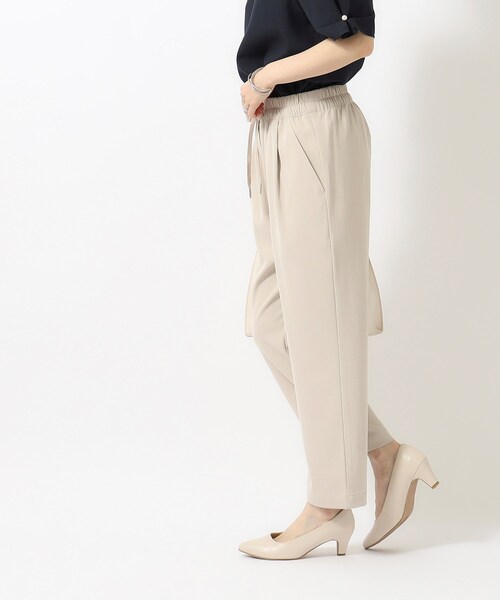 SHOO・LA・RUE（シューラルー）の「◆【SS-3L】さらさらぷるん イージーテーパードパンツ（その他パンツ・レディース・イエロー/ピンク系/カーキ/ブラック/ベージュ・05/04/01/10/02/03）」の21枚目の写真