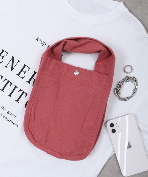 ROOTOTE（ルートート）の「ROOTOTE　ベビールー 2wayミニショルダー（ショルダーバッグ・メンズ・コーラル/カーキ/ベージュ/レモンイエロー/ブルー/ブラック・FREE）」の6枚目の写真