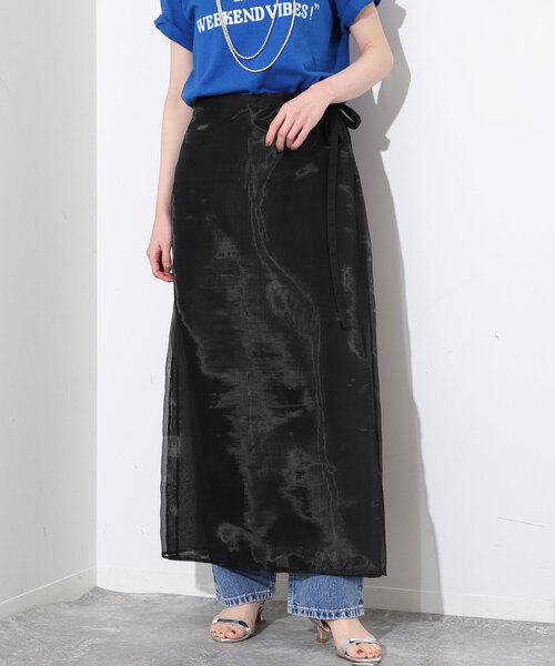 SLOBE IENA オーガンジースカート オーガンジースカート【手洗い可能/ウエストゴム】◇（スカート