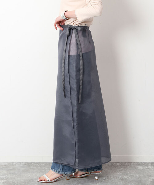 SLOBE IENA（スローブイエナ）の「オーガンジーラップスカート  