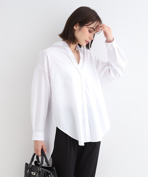 【セール】【洗える／通年活躍！】カラーオーバーシャツブラウス（シャツ/ブラウス）｜INDIVI（インディヴィ）