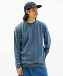 TCダンボールストレッチクルーネックプルオーバー