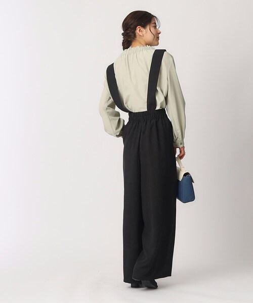 サスペンダー リボン トップス ワイドレッグパンツドレス セット セール 50%OFF】トッコクローゼット tocco closet サスペンダー