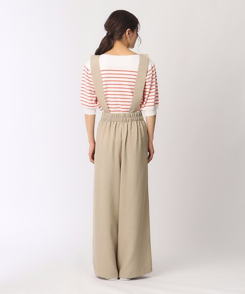 サスペンダー リボン トップス ワイドレッグパンツドレス セット セール 50%OFF】トッコクローゼット tocco closet サスペンダー