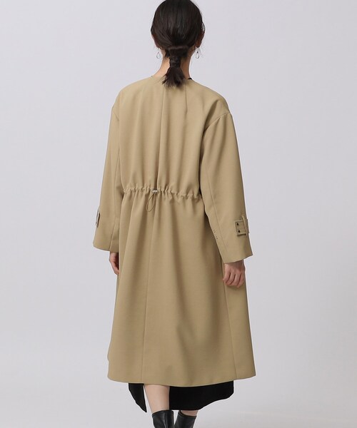 GALLEST（ギャレスト）の「◆リラックスクルーネックコート（ノーカラーコート・レディース・ベージュ/ナチュラル・38/34）」の9枚目の写真