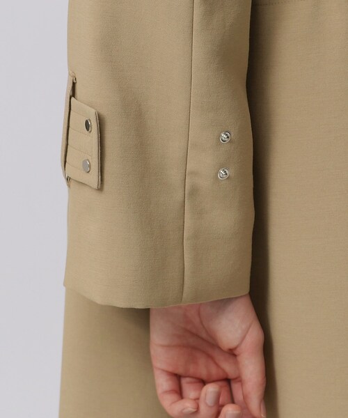 GALLEST（ギャレスト）の「◆リラックスクルーネックコート（ノーカラーコート・レディース・ベージュ/ナチュラル・38/34）」の13枚目の写真