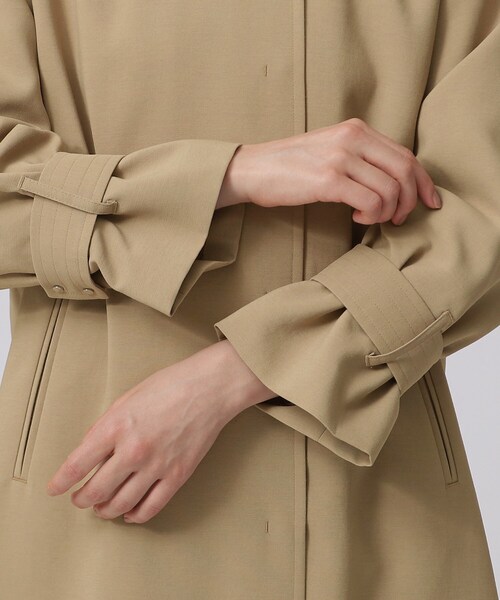 GALLEST（ギャレスト）の「◆リラックスクルーネックコート（ノーカラーコート・レディース・ベージュ/ナチュラル・38/34）」の14枚目の写真