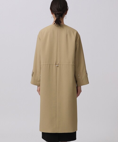 GALLEST（ギャレスト）の「◆リラックスクルーネックコート（ノーカラーコート・レディース・ベージュ/ナチュラル・38/34）」の22枚目の写真
