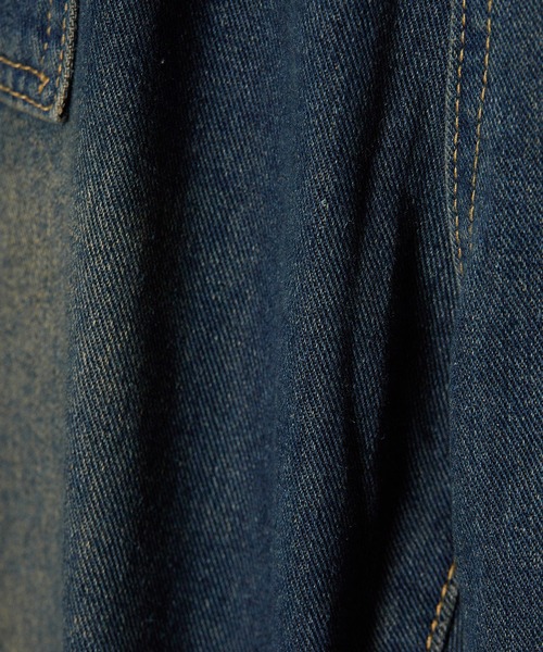 ALL RUNS(オールランズ)の「wide painter denim pants/ワイドペインターデニムパンツ ルーズシルエット ユニセックス ヴィンテージ調(デニムパンツ・メンズ・ブルー・M/L/XL)」の8枚目の写真