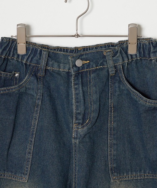 ALL RUNS(オールランズ)の「wide painter denim pants/ワイドペインターデニムパンツ ルーズシルエット ユニセックス ヴィンテージ調(デニムパンツ・メンズ・ブルー・M/L/XL)」の2枚目の写真