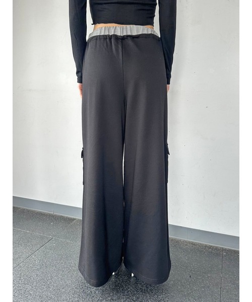 EGOIST(エゴイスト)の「コントラストトリムスウェットカーゴパンツ(カーゴパンツ・レディース・ブラック/グレー・FREE)」の16枚目の写真