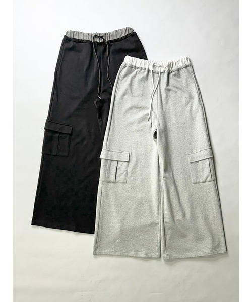 EGOIST(エゴイスト)の「コントラストトリムスウェットカーゴパンツ(カーゴパンツ・レディース・ブラック/グレー・FREE)」の21枚目の写真