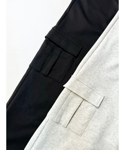 EGOIST(エゴイスト)の「コントラストトリムスウェットカーゴパンツ(カーゴパンツ・レディース・ブラック/グレー・FREE)」の22枚目の写真