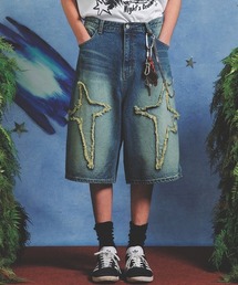 .KOM | A'GEM/9 × .kom 『MAIN BOOTH/メインブース』 Spark Denim Shorts/スパークデニムショーツ(デニムパンツ)