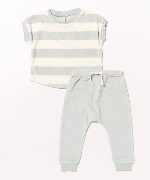 【セール】◆Quincy Mae◆TERRY TEE + PANT SET | SKY-STRIPE（その他ベビー用品）｜IO（イオ）（イオ）