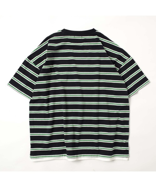 GLAZOS(グラソス)の「ボーダー・ワンポイント刺繍Tシャツ(Tシャツ/カットソー・キッズ・ホワイト/グレー/ブラック・170cm/160cm/150cm/140cm)」の10枚目の写真