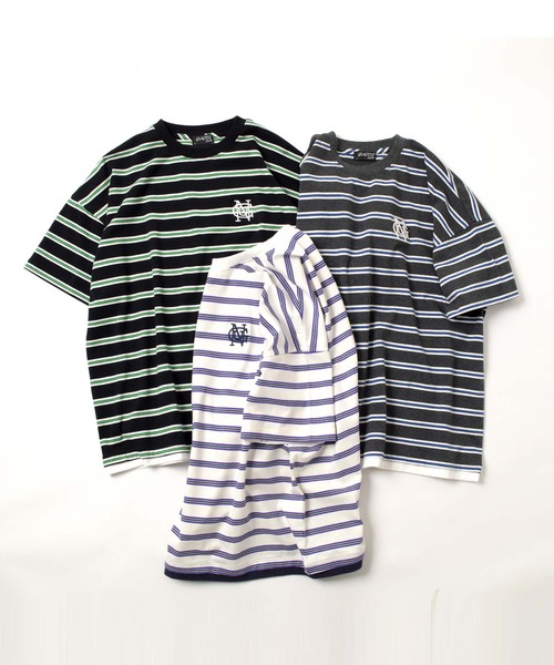 GLAZOS(グラソス)の「ボーダー・ワンポイント刺繍Tシャツ(Tシャツ/カットソー・キッズ・ホワイト/グレー/ブラック・170cm/160cm/150cm/140cm)」の12枚目の写真