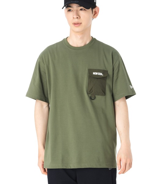 NEW ERA(ニューエラ)の「ニューエラ 韓国企画 半袖Tシャツ ポケット(Tシャツ/カットソー・メンズ・カーキ/グレー・XXL/XL/M/S/L)」の10枚目の写真