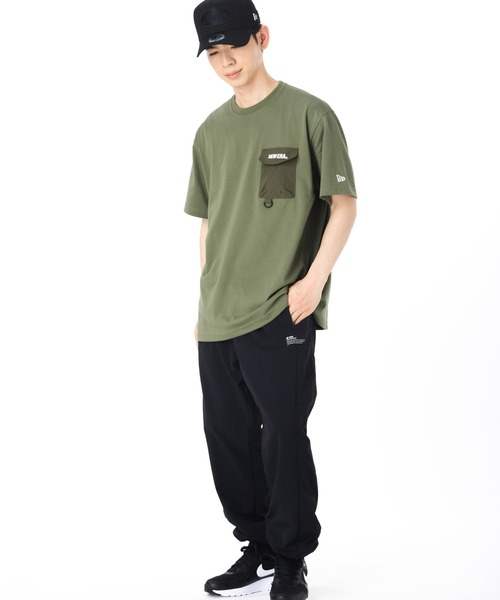 NEW ERA(ニューエラ)の「ニューエラ 韓国企画 半袖Tシャツ ポケット(Tシャツ/カットソー・メンズ・カーキ/グレー・XXL/XL/M/S/L)」の14枚目の写真