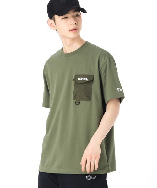 NEW ERA(ニューエラ)の「ニューエラ 韓国企画 半袖Tシャツ ポケット(Tシャツ/カットソー・メンズ・カーキ/グレー・XXL/XL/M/S/L)」の11枚目の写真