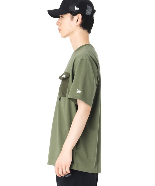 NEW ERA(ニューエラ)の「ニューエラ 韓国企画 半袖Tシャツ ポケット(Tシャツ/カットソー・メンズ・カーキ/グレー・XXL/XL/M/S/L)」の12枚目の写真