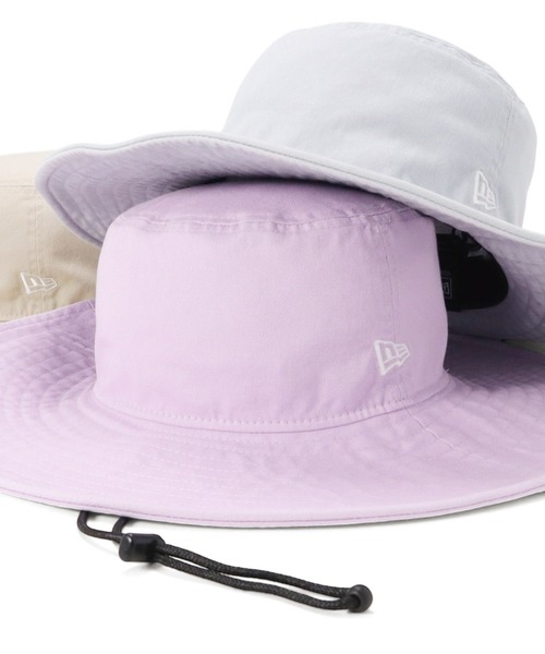 NEW ERA(ニューエラ)の「ニューエラハット つば広 UVケア ONSPOTZ別注(ハット・レディース・カーキ/ストーン/ブラック/ダークグレー/ライトグレー/パープル・L/XL/M/L/S/M)」の6枚目の写真