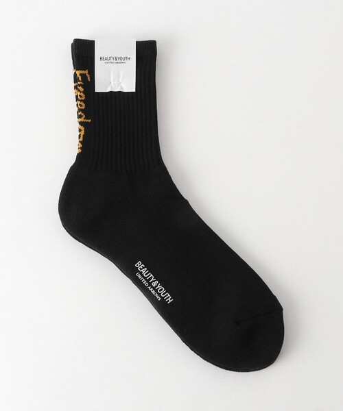 BEAUTY&YOUTH UNITED ARROWS（ビューティーアンドユースユナイテッドアローズ）の「ロゴ クウォーター ソックス（ソックス/靴下・メンズ・オリーブ/ブラック/オフホワイト/ホワイト・FREE）」の3枚目の写真