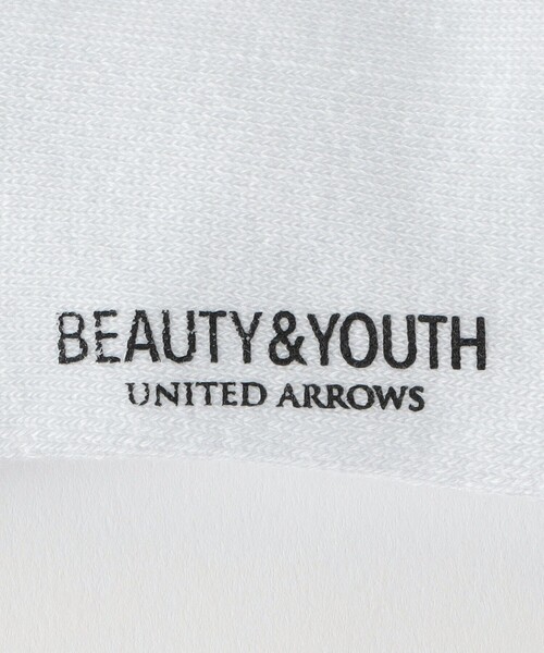 BEAUTY&YOUTH UNITED ARROWS（ビューティーアンドユースユナイテッドアローズ）の「ロゴ クウォーター ソックス（ソックス/靴下・メンズ・オリーブ/ブラック/オフホワイト/ホワイト・FREE）」の6枚目の写真