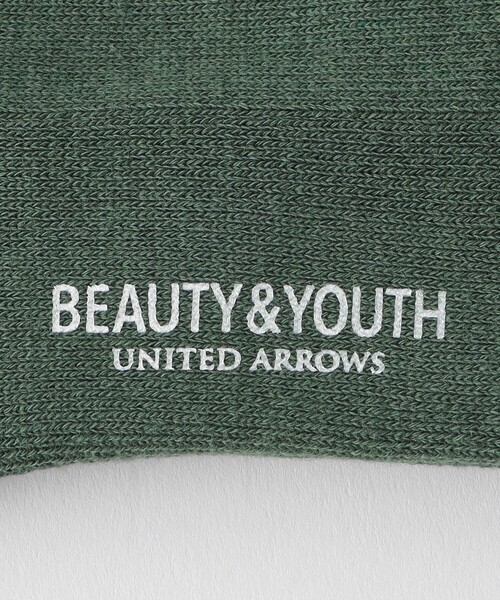 BEAUTY&YOUTH UNITED ARROWS（ビューティーアンドユースユナイテッドアローズ）の「ロゴ クウォーター ソックス（ソックス/靴下・メンズ・オリーブ/ブラック/オフホワイト/ホワイト・FREE）」の15枚目の写真