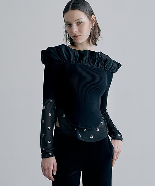 『4年保証』 Puffed Rib Shoulder Top（Tシャツ/カットソー）｜SORIN Mini トップス