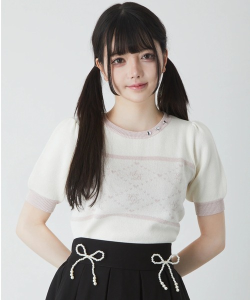 モノグラムゴシックTOPS - Ank Rouge(アンクルージュ)のTシャツ