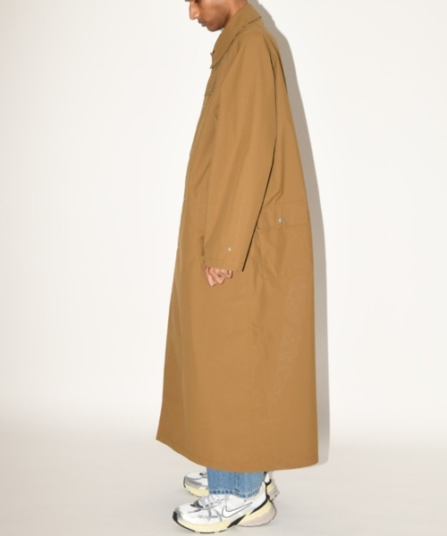 SUPERTHANKS(スーパーサンクス)の「【撥水生地使用】ステンカラーロングコート/Soutien collar long coat(ユニセックス)(ステンカラーコート・メンズ・ブラック/カーキ系/キャメル・L/M/S)」の19枚目の写真
