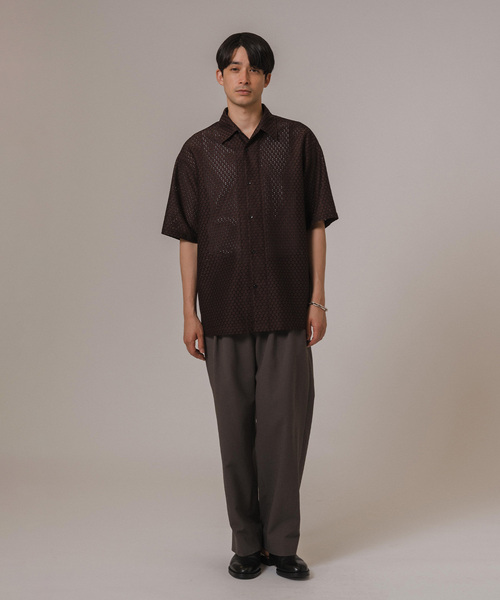 EDIFICE（エディフィス）の「SAP ドットエアー ストレッチ 1タックイージーパンツ（スラックス・メンズ・ライトグレー/ブラック/チャコールグレー・LARGE/MEDIUM/SMALL）」の8枚目の写真