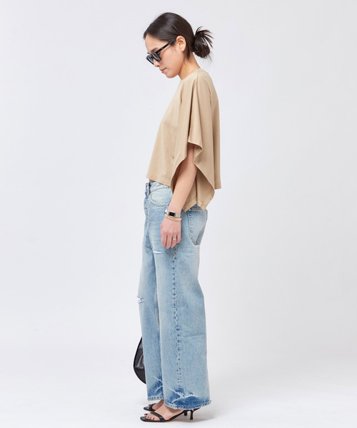 AP STUDIO（エーピーストゥディオ）の「ポンチョTシャツ（Tシャツ/カットソー・レディース・ベージュ/ブラック/ホワイト・FREE）」の12枚目の写真