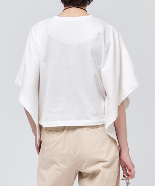 AP STUDIO（エーピーストゥディオ）の「ポンチョTシャツ（Tシャツ/カットソー・レディース・ベージュ/ブラック/ホワイト・FREE）」の20枚目の写真