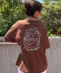 A'GEM/9 × .kom 『A'gem/エージェム』 シンプル猫CAT半袖Tシャツ