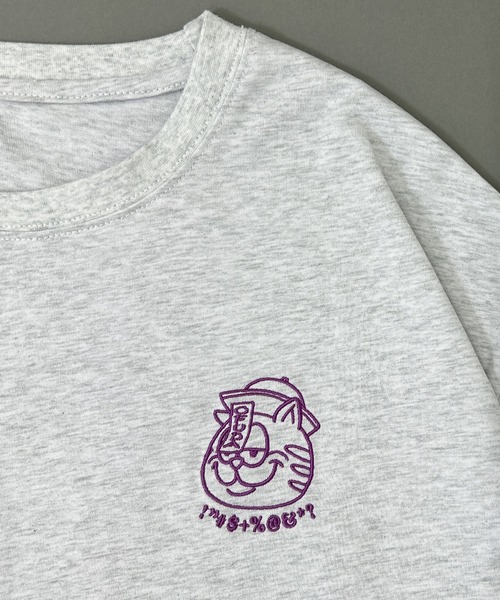 A'gem(エージェム)の「A'GEM/9 × .kom 『A'gem/エージェム』 シンプル猫CAT半袖Tシャツ(Tシャツ/カットソー・メンズ・ライトグレー/ホワイト/ブラック/ブラウン・M/L)」の13枚目の写真
