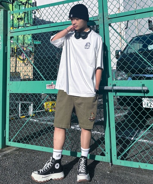 A'gem(エージェム)の「A'GEM/9 × .kom 『A'gem/エージェム』 シンプル猫CAT半袖Tシャツ(Tシャツ/カットソー・メンズ・ライトグレー/ホワイト/ブラック/ブラウン・M/L)」の7枚目の写真