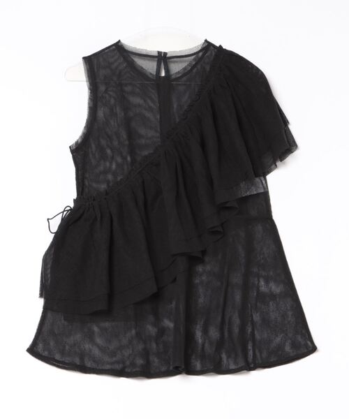 TITE IN THE STORE（ティテ　インザ　ストア）の「【セットアイテム】マルチウェイカラー×コットンネットトップス（ニット/セーター・レディース・ブラック/アイボリー・38）」の13枚目の写真