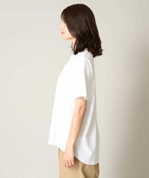 a.v.v(アーヴェヴェ)の「【接触冷感】大人のゆるロゴTシャツ(Tシャツ/カットソー・レディース・ホワイト/チャコールグレー/ネイビー/アイボリー・34/36/40/38/42)」の10枚目の写真